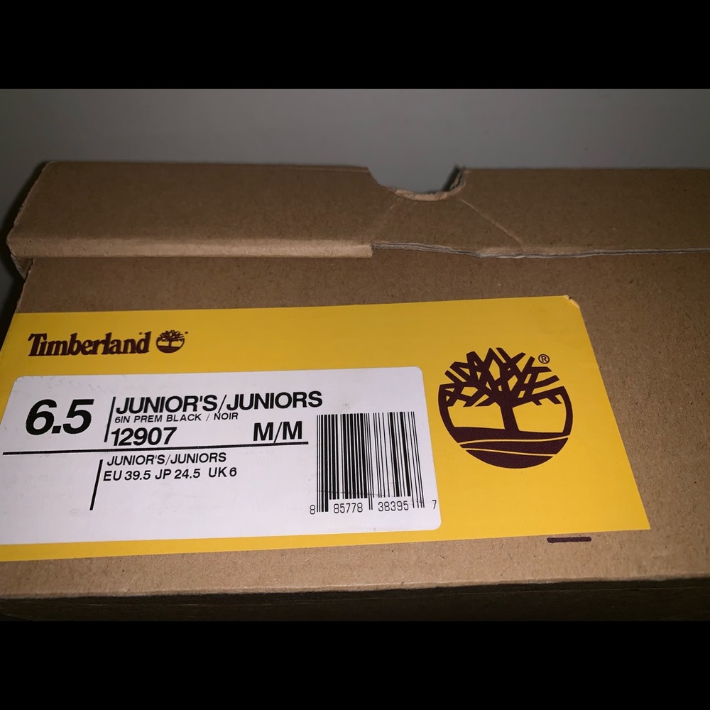 Kids Black Timberland Boots